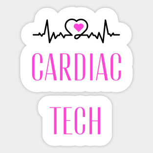 Beautiful Cardiac Tech Technician Gift Sticker